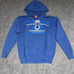 Indianapolis Colts Super‎ Bowl Champions 2007 Hoodie Blue Men's NFL